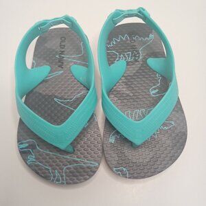 Kids Sandals, Dino Flip Flops- Old Navy Size 5
